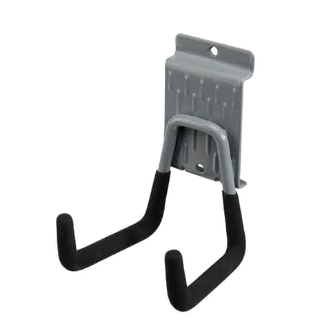 Hyper Tough Mounted Steel Utility V-Hook Hanger - Black Powder Coat Finish - 1 Each