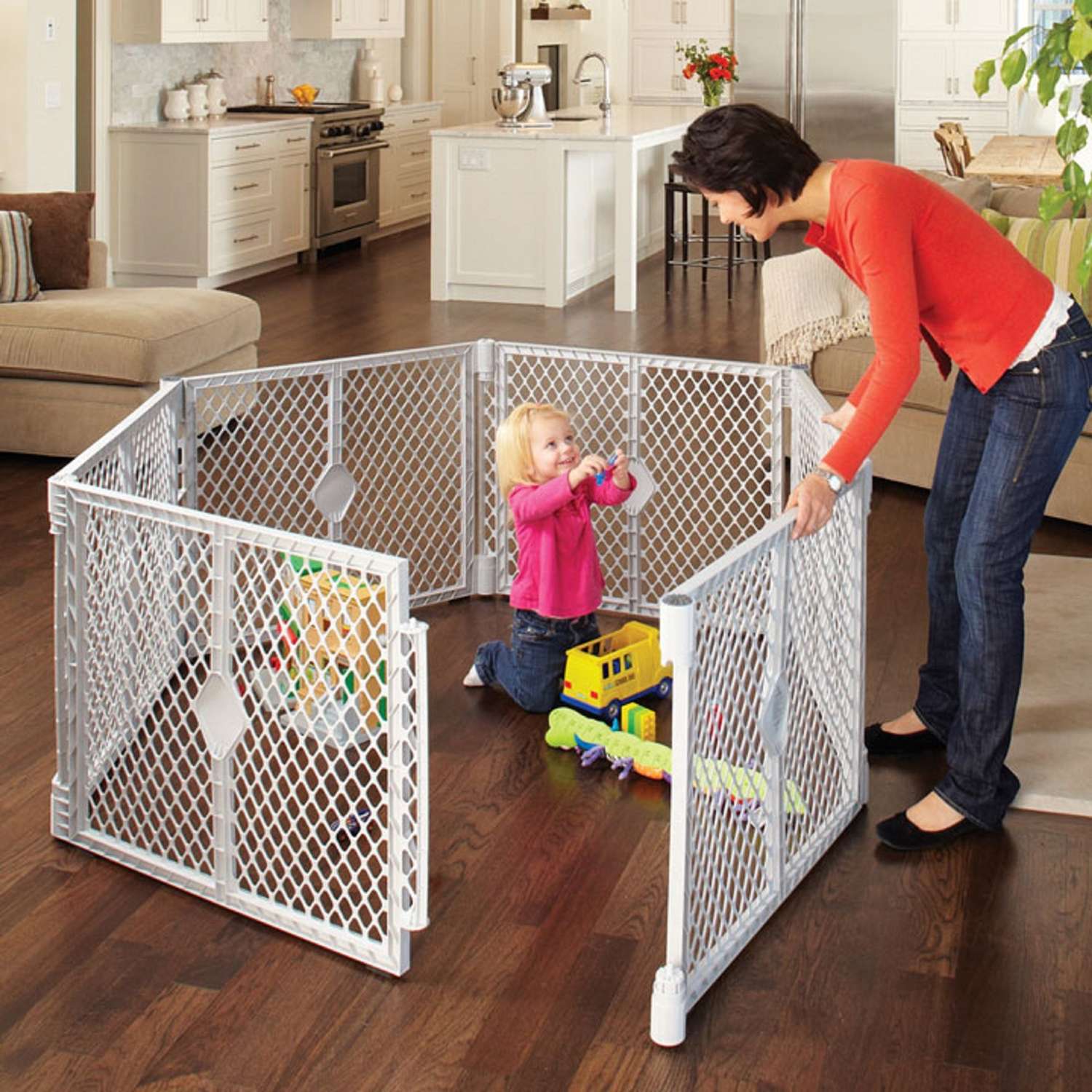 Plastic baby store gate play yard