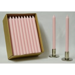 Kiri Tapers Light Pink Unscented Scent Taper Candle