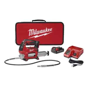 Milwaukee  M18  Metal  Cordless Electric  Grease Gun Kit  14 oz. 