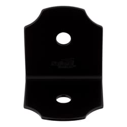 National Hardware 3 in. H X 3 in. W X 3-1/4 in. D Black Steel Flat Corner Brace