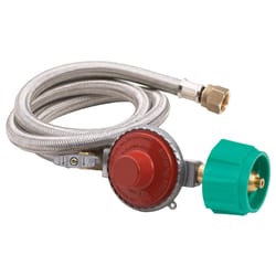 Bayou Classic Plastic/Steel Gas Line Hose and Regulator 48 in. L For Bayou Classic