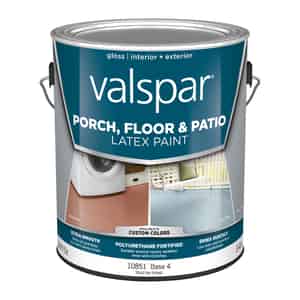 Valspar  Gloss  Clear  Base 4  Latex  Porch & Floor Paint  1 gal. 