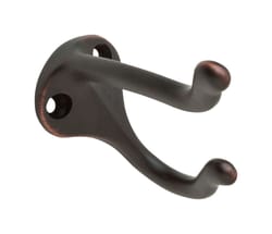 Ives Medium Aged Bronze Aluminum 1-1/4 in. L Coat/Hat Hook 35 lb 1 pk