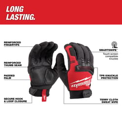 Milwaukee Wrecking Work Gloves Black/Red L 1 pk