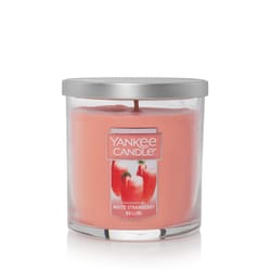 Yankee Candle Pink White Strawberry Bellini Scent Regular Tumbler Candle 7 oz