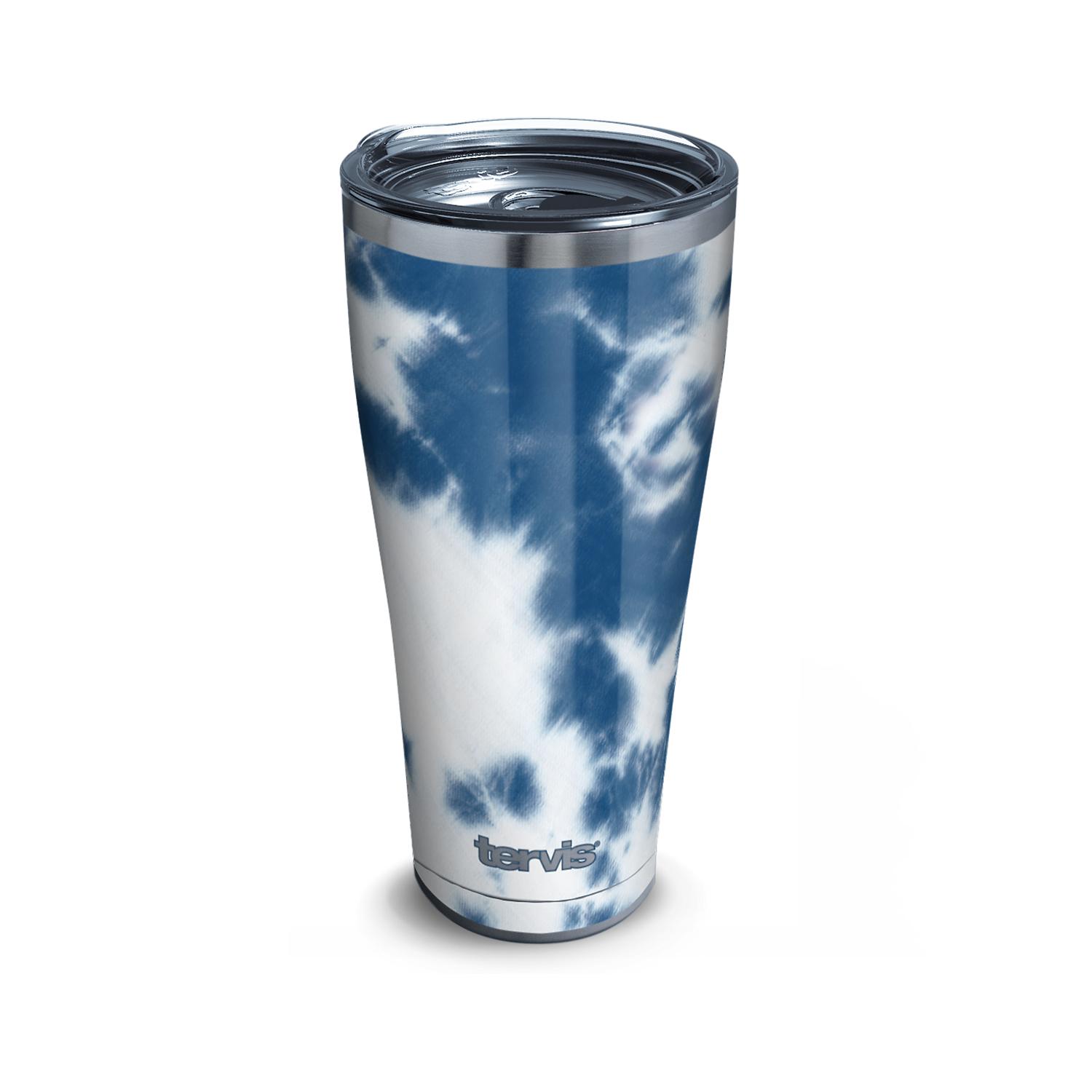 Tervis 30 oz Blue/White BPA Free Acid Wash Tie Dye Double Wall Tumbler Sansujyuku sansujyuku.com