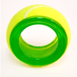 Hyper Pet Chewz Green TPR Tennis Ball Ring Chew Dog Toy 1 pk