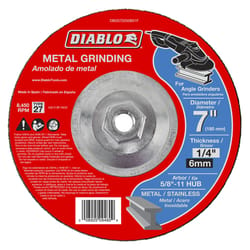 Diablo 7 in. D X 5/8-11 in. Aluminum Oxide Metal Grinding Disc 1 pc