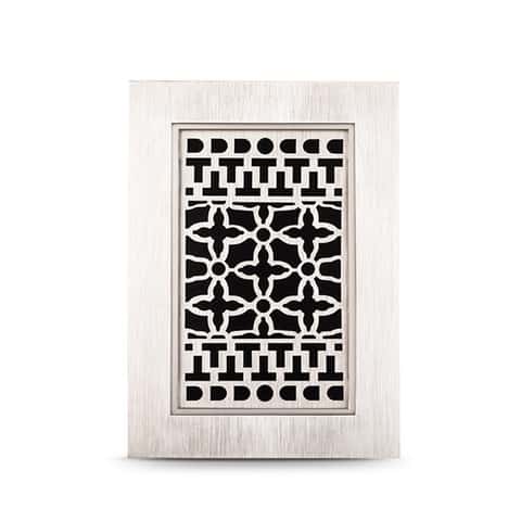 Heath Zenith Brushed Nickel Silver Plastic Wired and Wireless Door Chime