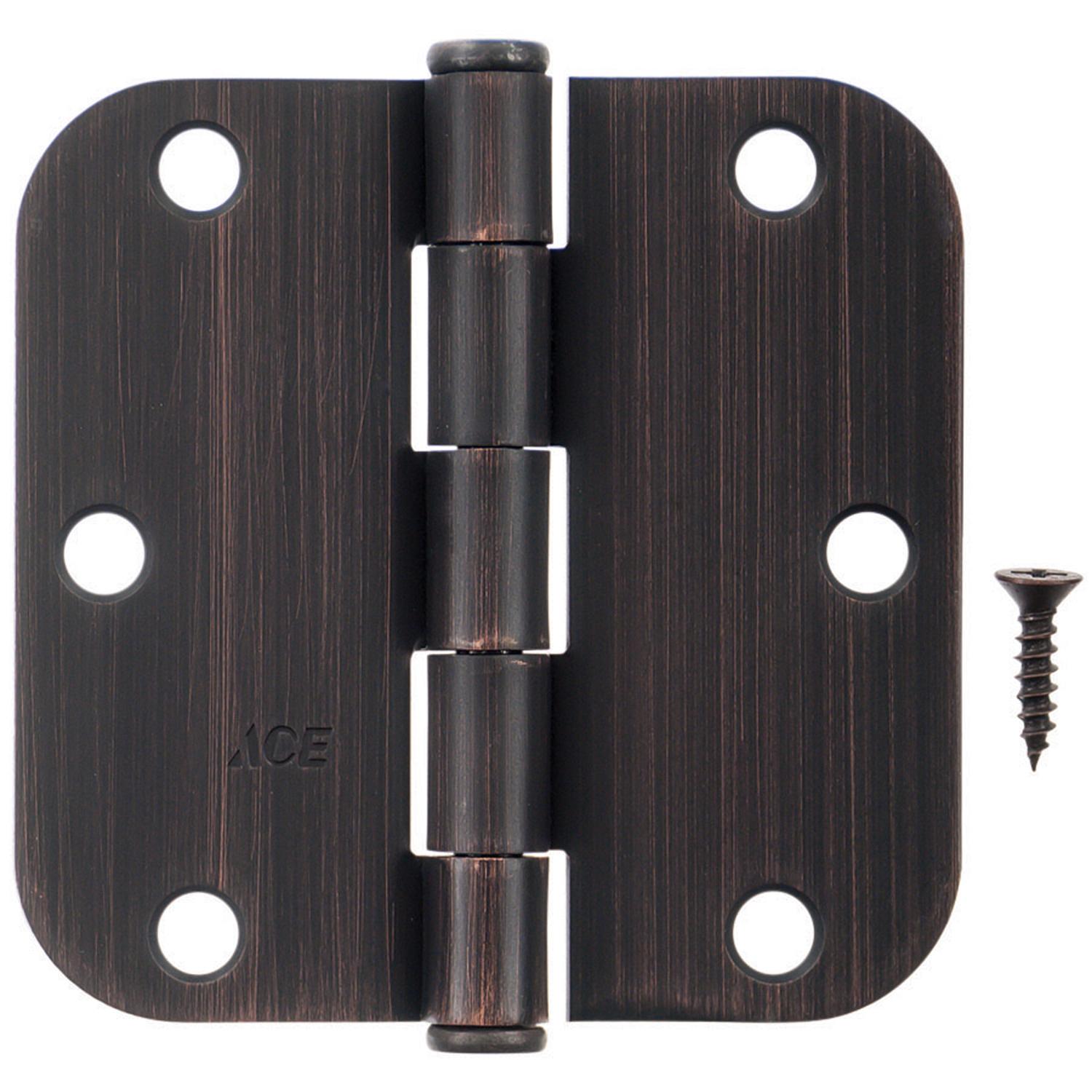 Ace 3-1/2 in. L Oil Rubbed Bronze Residential Door Hinge 3 pk - 01-3550-359 - Hardware Accessories  sku 01-3550-359