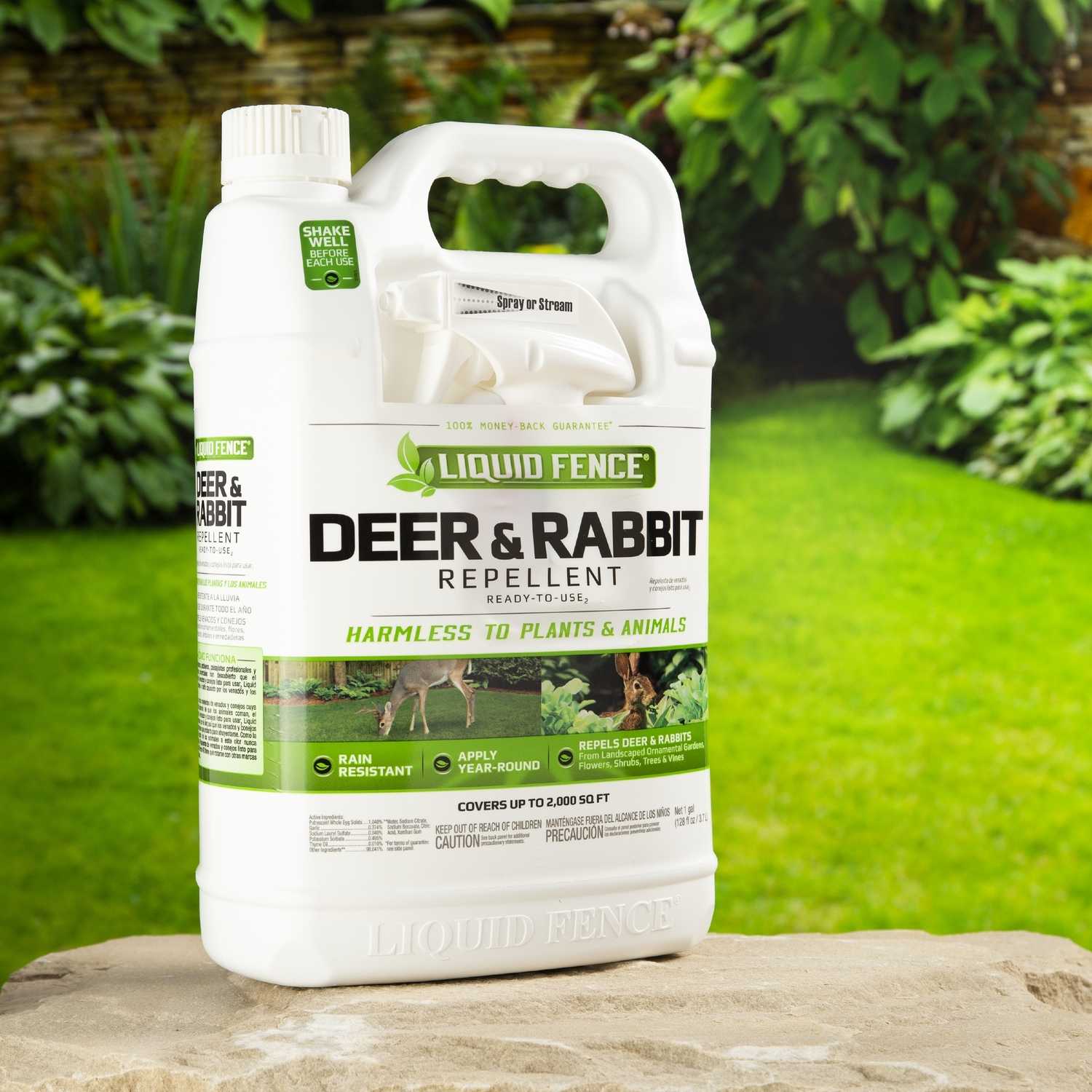 Liquid Fence Animal Repellent Liquid For Deer, Rabbits 128 ...