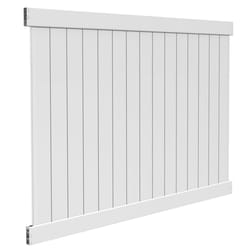 Barrette Outdoor Living 72 in. H X 96 in. L Vinyl Multi-Purpose Fence White