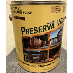 Preserva Wood Transparent Natural Oil-Based Oil Penetrating Wood Stain/Sealer 1 gal