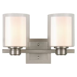 Design House Oslo 10.3 in. H X 16 in. W Satin Nickel Light Fixture