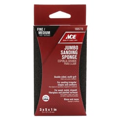 Ace 5 in. L X 3 in. W X 1 in. 80/120 Grit Assorted Extra Large Sanding Sponge