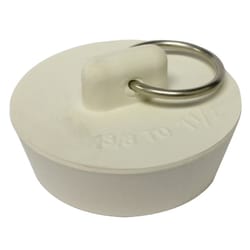 Plumb Pak 1-1/2 in. White Rubber Drain Stopper