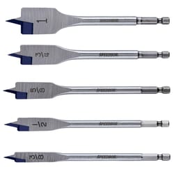 Irwin Speedbor Steel Spade Bit Set Hex Shank 6 pc