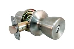 Faultless Tulip Satin Stainless Steel Entry Knobs Right or Left Handed