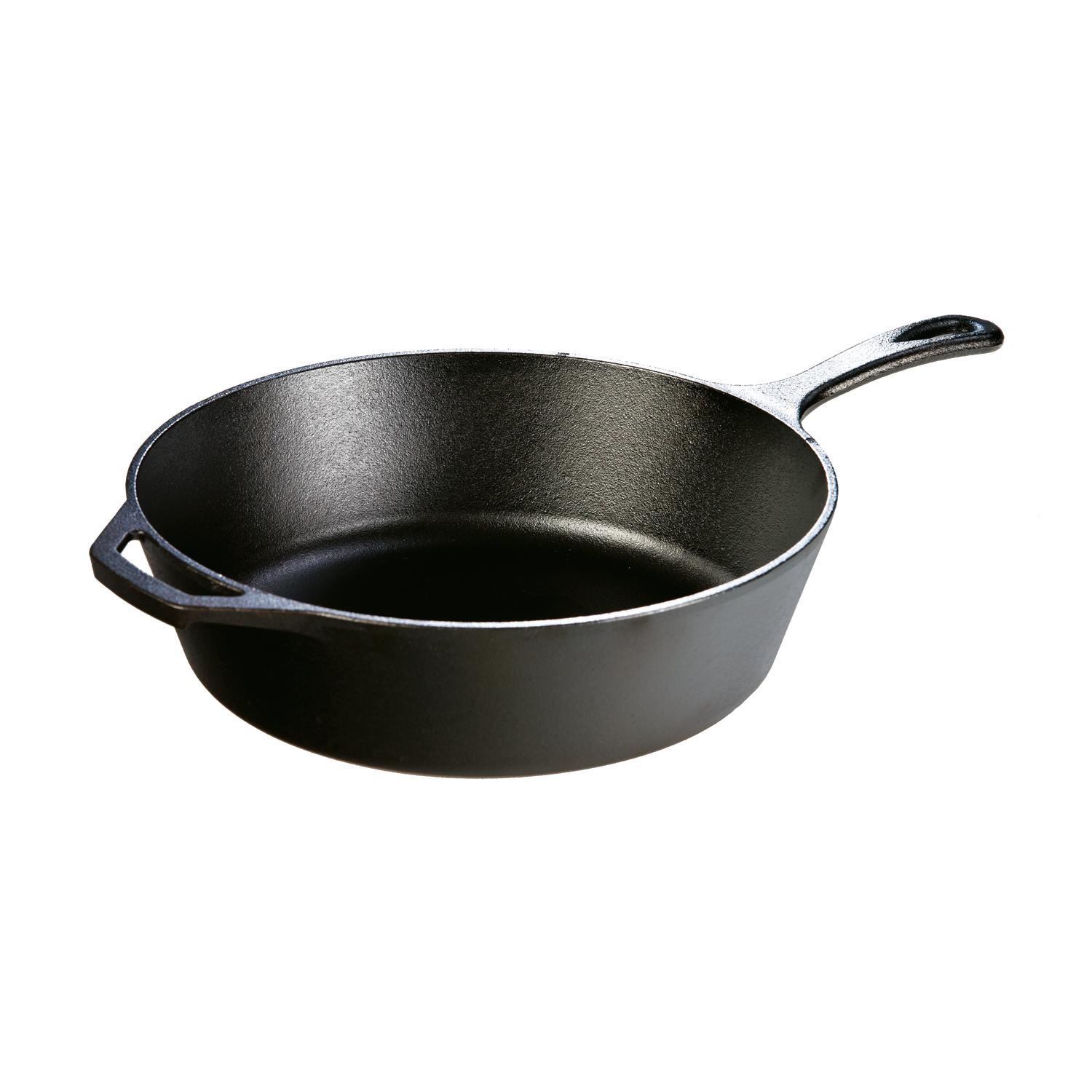 Lodge Cast Iron Deep Skillet 12 in. 5 qt Black