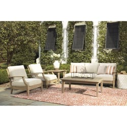 Signature Design by Ashley Clare View 5 pc Brown Wood Patio Set Beige