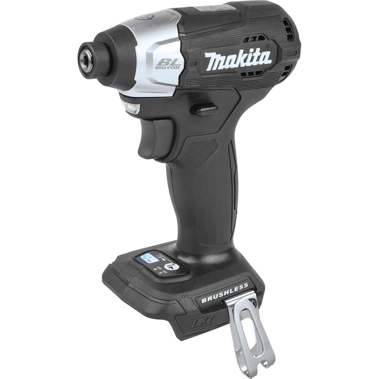 Photos - Drill / Screwdriver Makita 18V LXT 1/4 in. Cordless Brushless Compact Impact Driver Tool Only XDT18ZB 