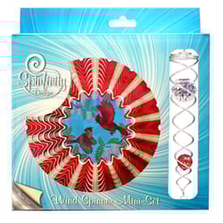 Spinfinity Designs Multi-color Stainless Steel 6.5 in. Animated Cardinals Mini Set Outdoor Spinner