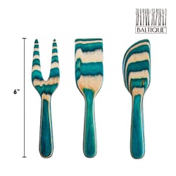 Totally Bamboo Baltique Mykonos Multicolored Bamboo Cheese Tool Set