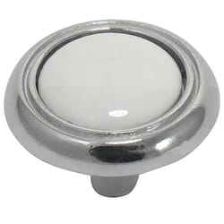 Laurey First Family Round Cabinet Knob 1-1/4 in. D Chrome 1 pk