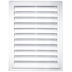 Builders Edge 18 in. W X 24 in. L White Copolymer Gable Vent