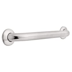 Delta 18 in. L ADA Compliant Peened Stainless Steel Grab Bar