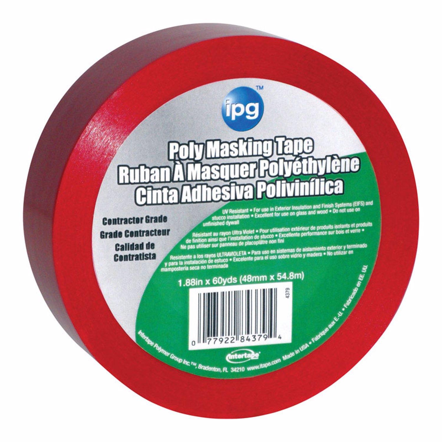 IPG Stucco 1.88 in. W X 60 yd L Red High Strength Masking