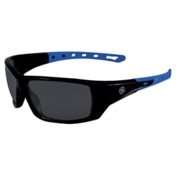 General Electric 04 Series Anti-Fog Impact-Resistant Safety Glasses Smoke Lens Black/Blue Frame 1 pk