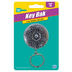 Lucky Line Key Bak 2 in. D Chrome/Metal Silver Split Key Reel