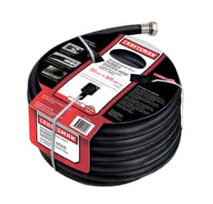 Craftsman  5/8 in. Dia. x 50 ft. L Premium Grade  Black  Hose 