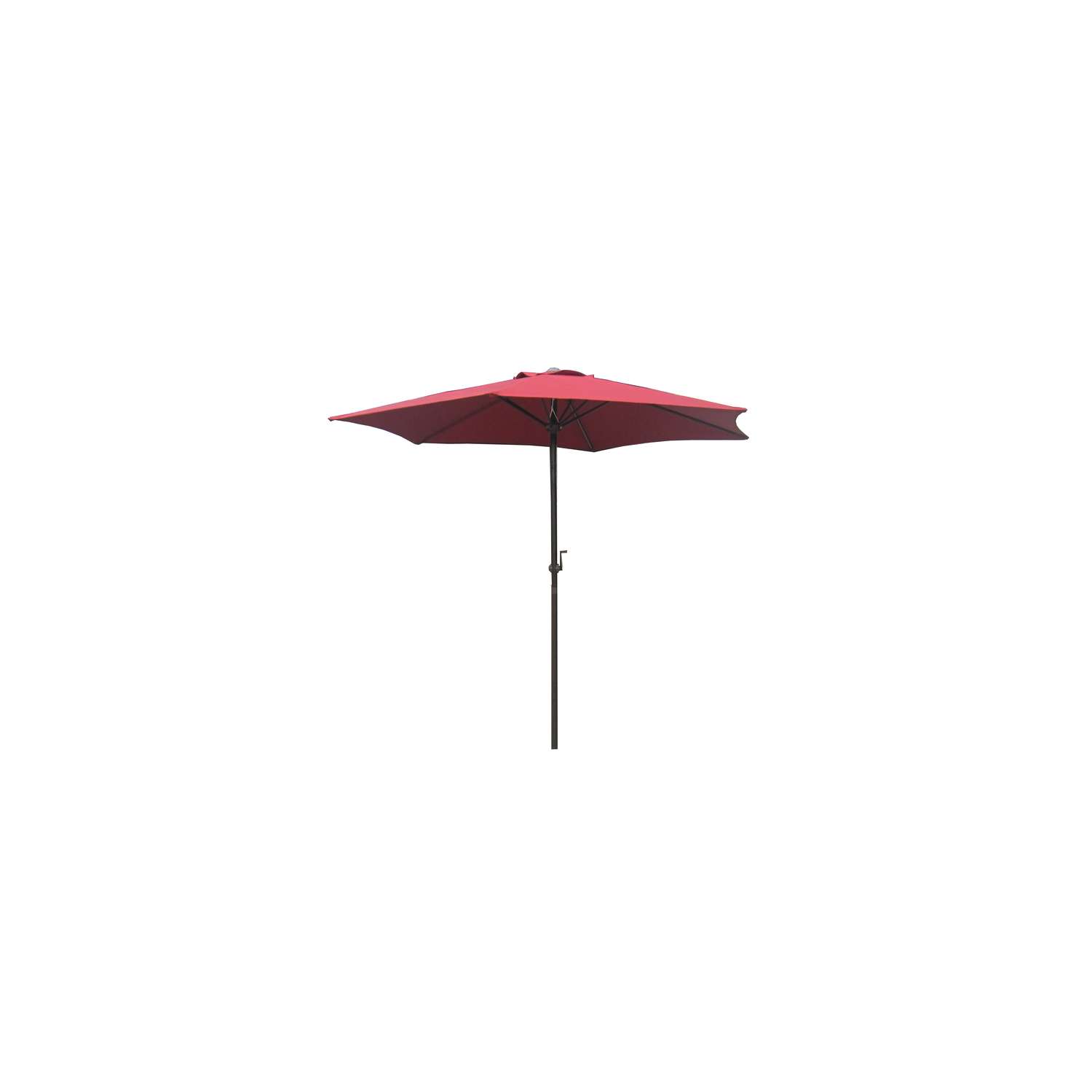 East End Patio 7.5 ft. Tiltable Burgundy Market Umbrella Ace Hardware