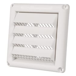 Deflect-O Fresh Air Intake 4 in. D White Aluminum/Plastic Vent Dryer Hood