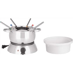 Gloss Trudeau Silver 81 oz Stainless Steel Fondue Set