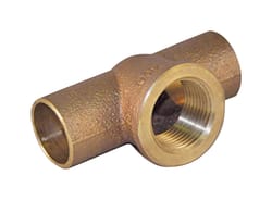 NIBCO 3/4 in. Sweat X 3/4 in. D Sweat Brass Tee 1 pk