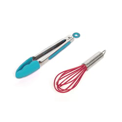 Core Kitchen Assorted Silicone/Stainless Steel Mini Whisk/Tong Set