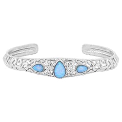 Montana Silversmiths Women's Cuff Blue/Silver Bracelet Water Resistant