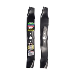 MaxPower 38 in. Mulching Mower Blade Set For Riding Mowers 2 pk