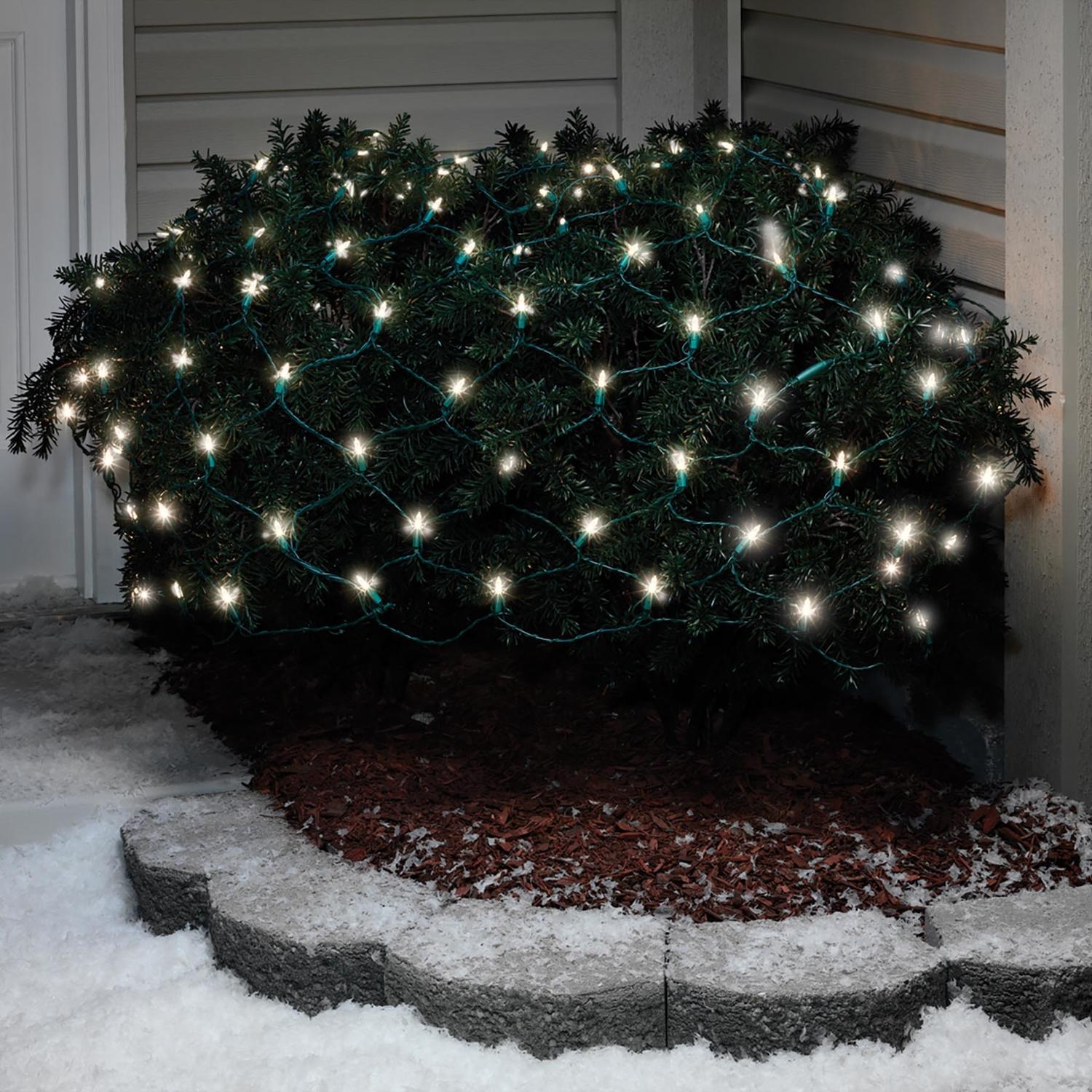 christmas window net lights
