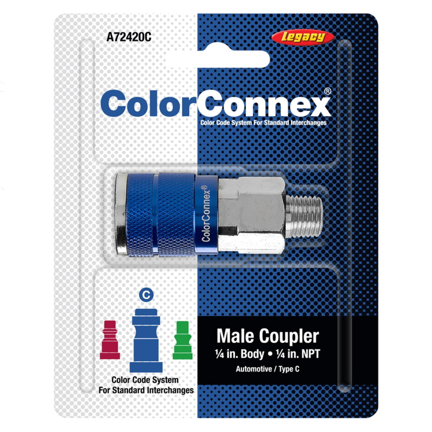 A72420C Legacy ColorConnex Aluminum/Steel Air Coupler 1/4  sku A72420C
