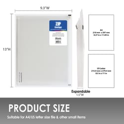 Bazic Products Clear Zipped Document Holder 1 pk