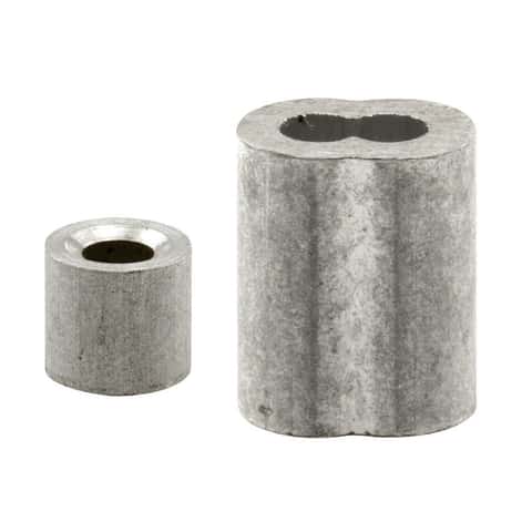 Prime-Line Aluminum Cable Ferrules and Stops