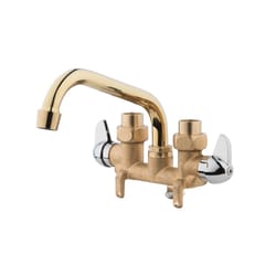 Homewerks Brass Industrial Two-Handle Bathroom Sink Faucet 3-3/8 in.