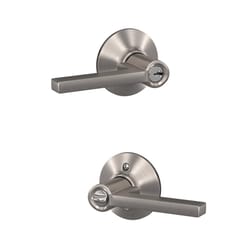 Schlage Latitude Satin Nickel Keyed Entry Lever 1-3/4 in.