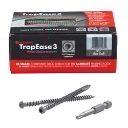 FastenMaster TrapEase No. 20 X 2-1/2 in. L Torx Ttap Star Head Composite Deck Screws 75 pk