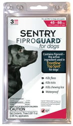 Sentry Fiproguard Liquid Dog Flea and Tick Drops 9.70%Fipronil and 90.30%Other Ingredients 0.091 oz